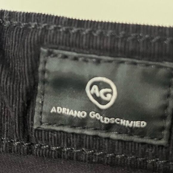 AG Women’s Farrah Black Corduroy Skinny Pants Size 24‎ - Picture 7 of 11